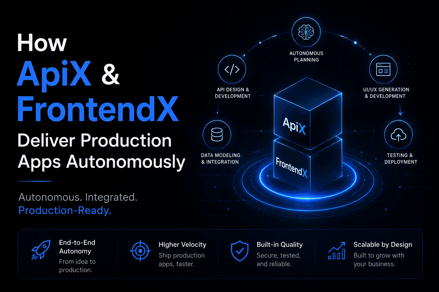 From Config to Full-Stack: How ApiX And FrontenX Deliver Production Apps Autonomously