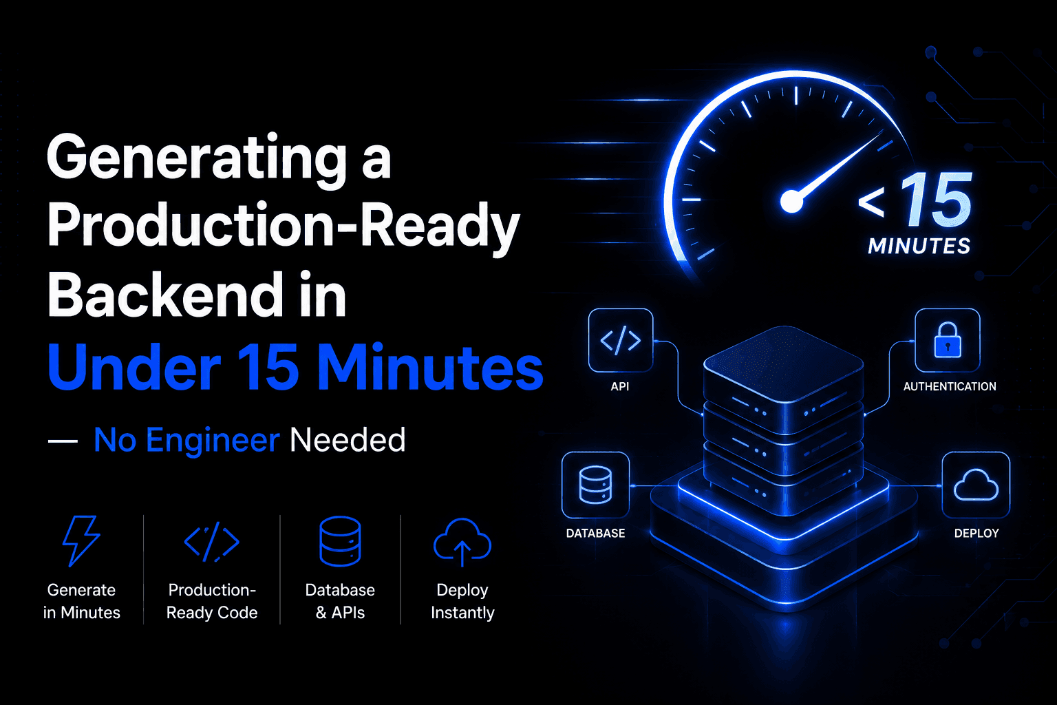 ApiX generates Backend in 15 min