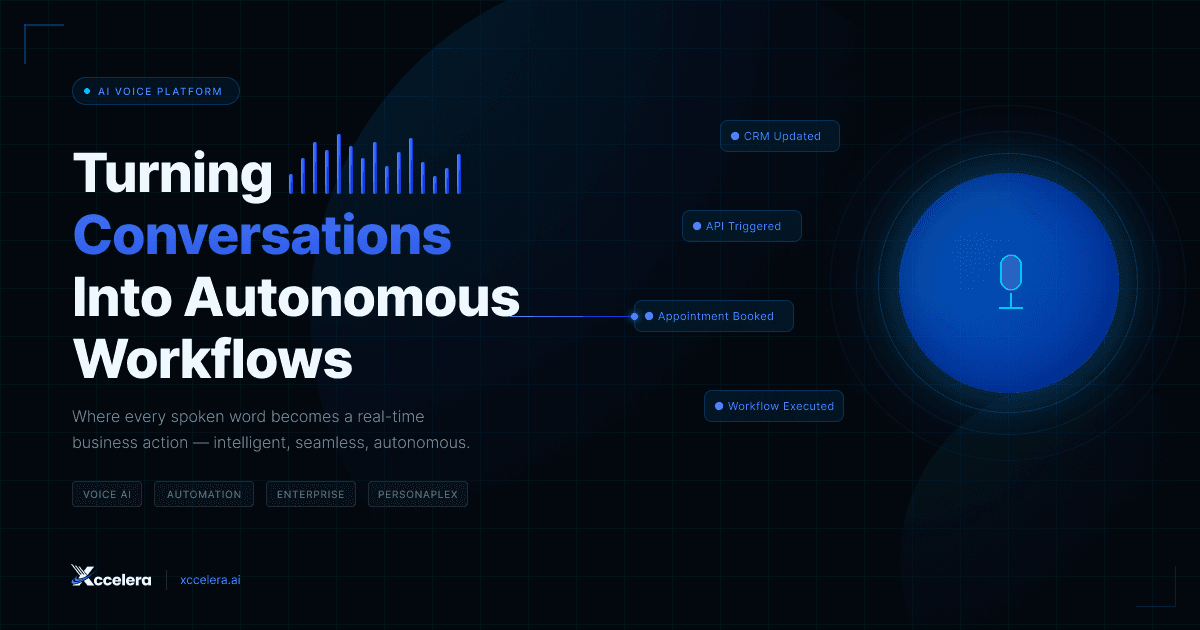 Xccelera Voice Agent: Turning Conversations Into Autonomous Workflows