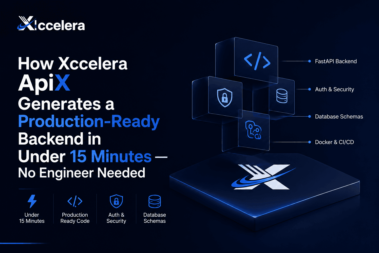 How ApiX Generates a Production-Ready Backend in Under 15 Minutes — No Engineer Needed